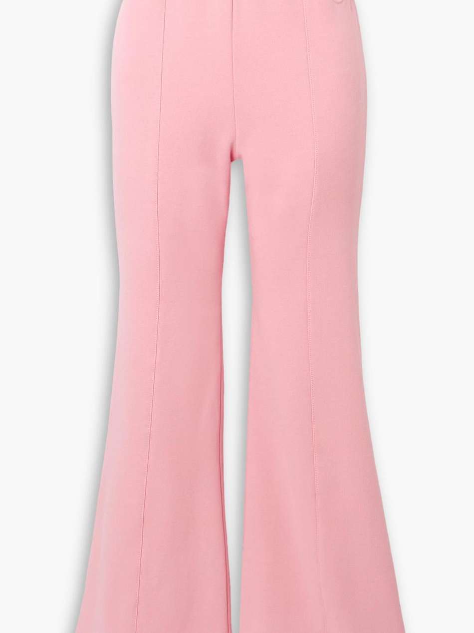 free to french cotton-terry flared pants