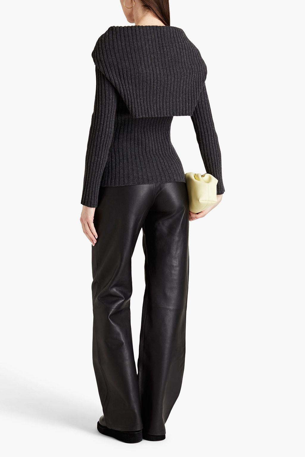 LANVIN Ribbed wool and cashmere-blend sweater