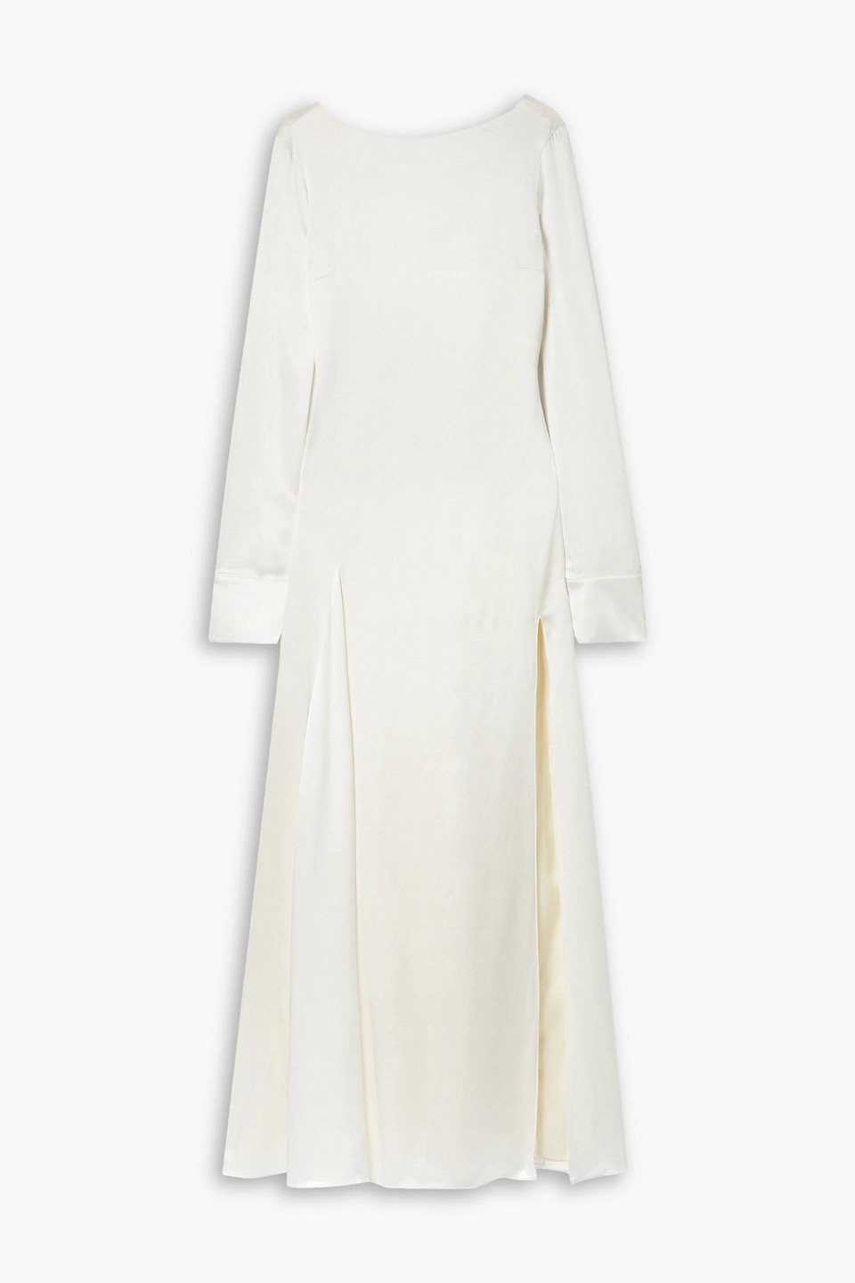 Bite Studios Occasion Silk-satin Maxi Dress In Ivory