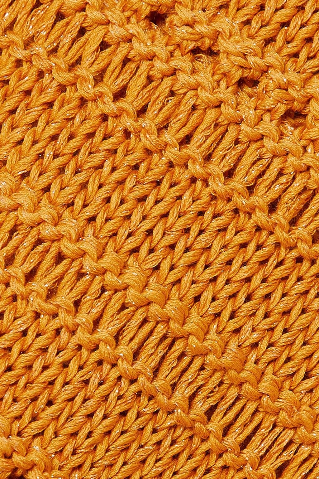 LAFAYETTE 148 Crochet-knit cotton-blend sweater