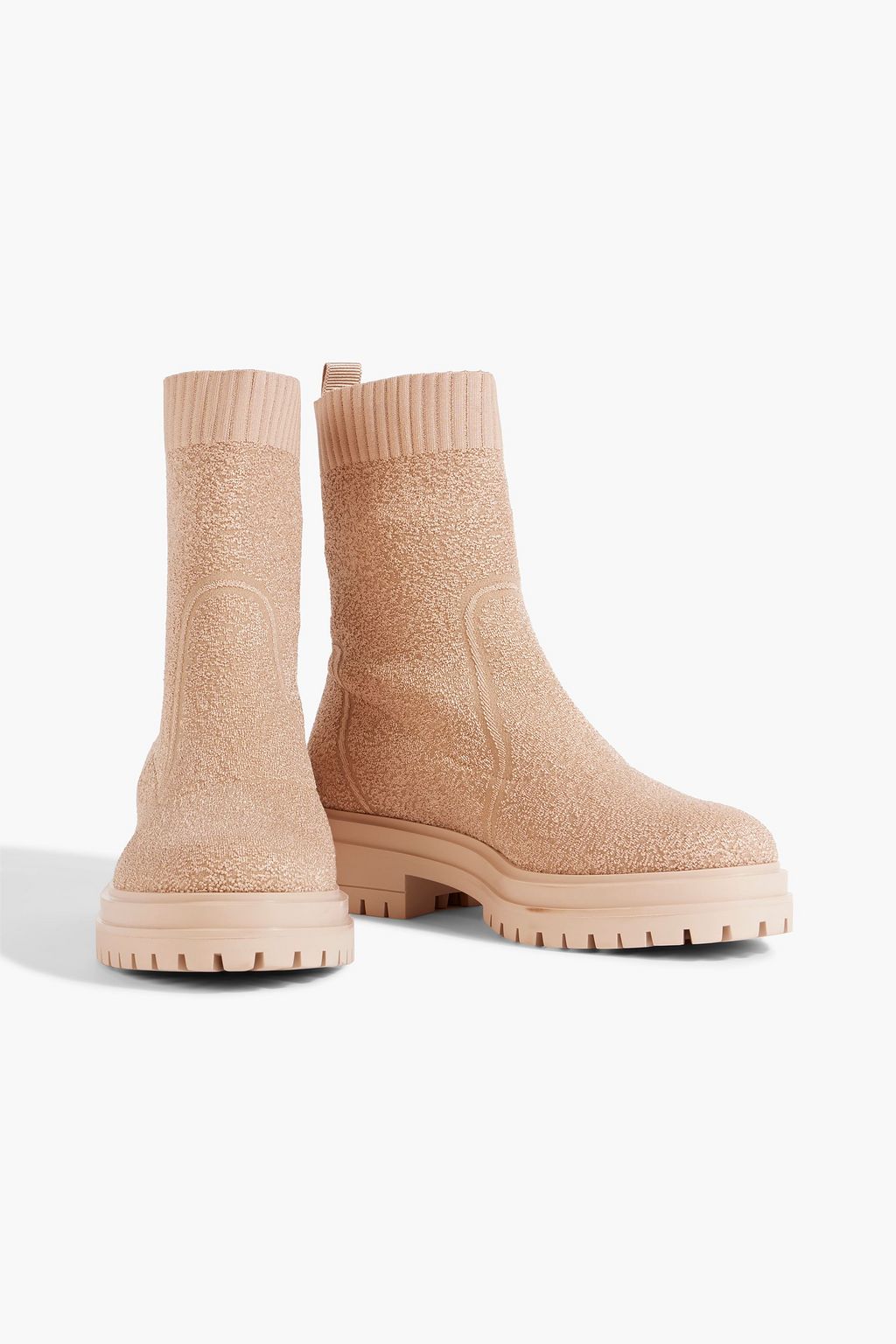GIANVITO ROSSI Chester stretch-knit Chelsea boots