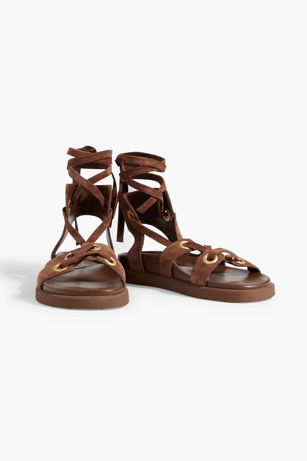 GIANVITO ROSSI Ibiza Sandalen aus Veloursleder