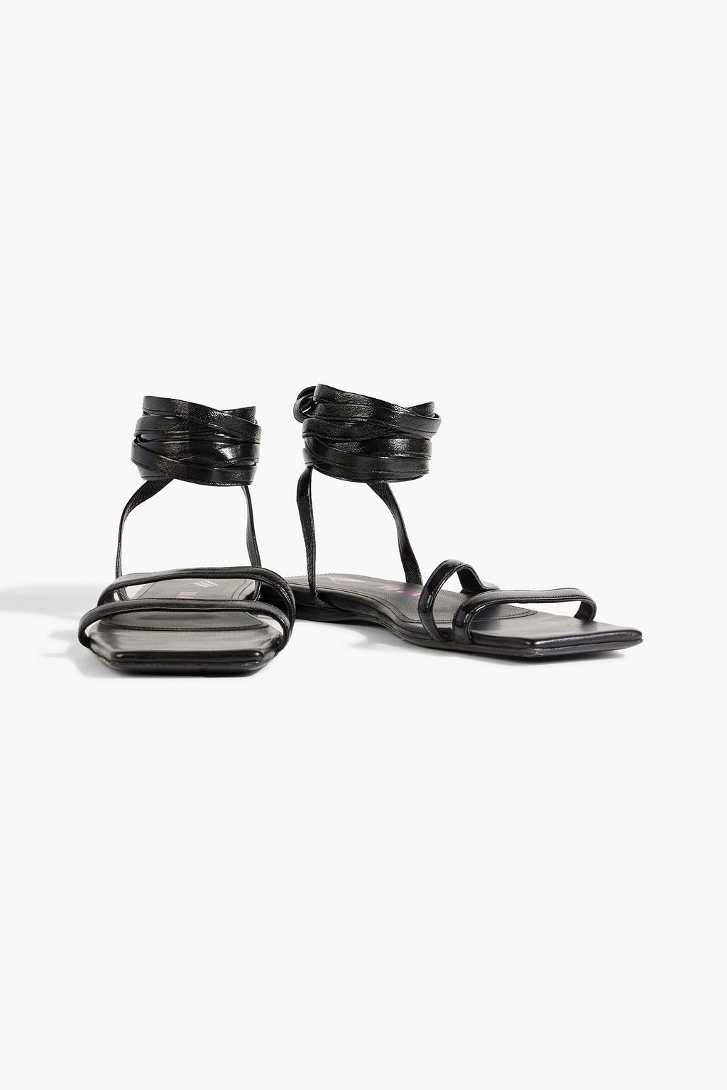 THE ATTICO Elettra patent-leather sandals | THE OUTNET