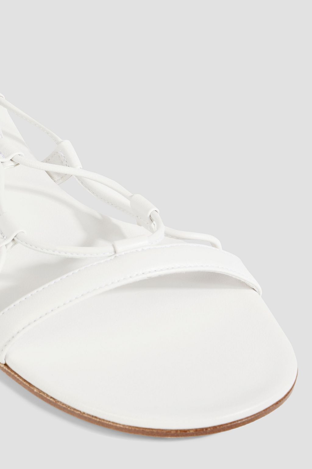 GIANVITO ROSSI 기자 05 가죽 레이스업 샌들