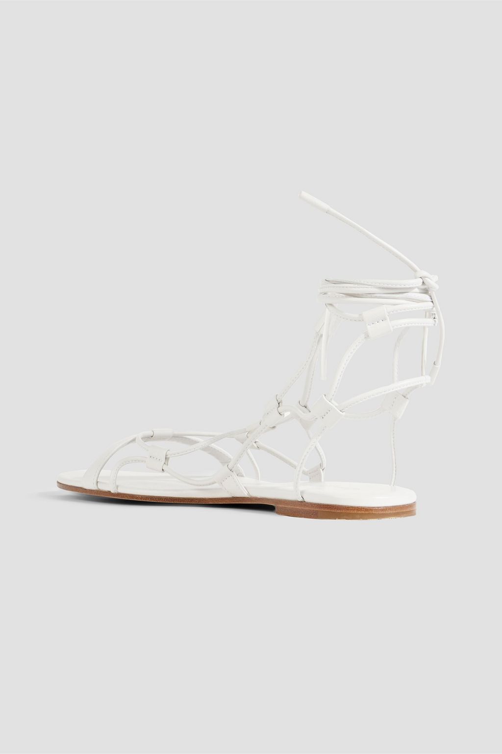 GIANVITO ROSSI 기자 05 가죽 레이스업 샌들
