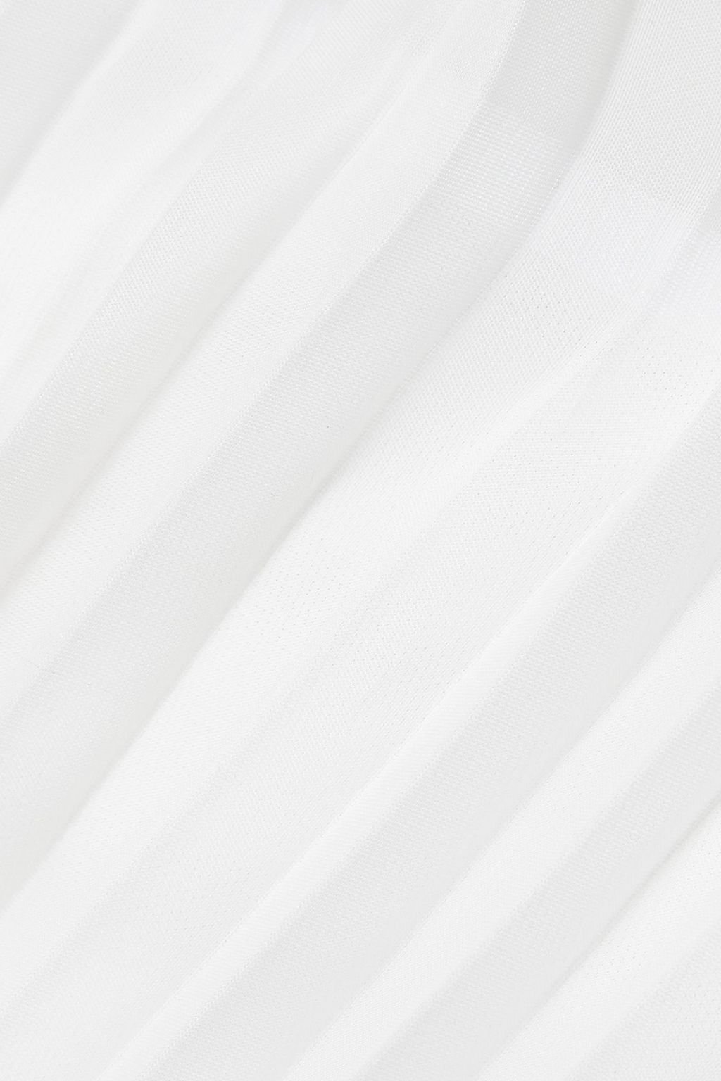 INTERIOR Briony trägerloses, mehrlagiges Oberteil aus Mesh und Seidenorganza mit Falten