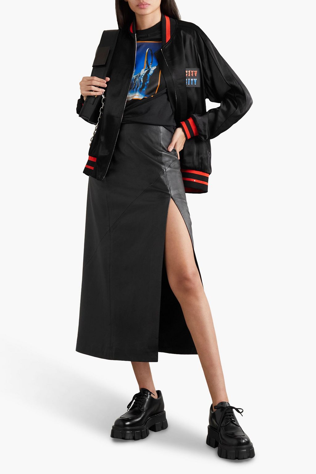 RABANNE Tsunehisa Kimura embroidered shell bomber jacket