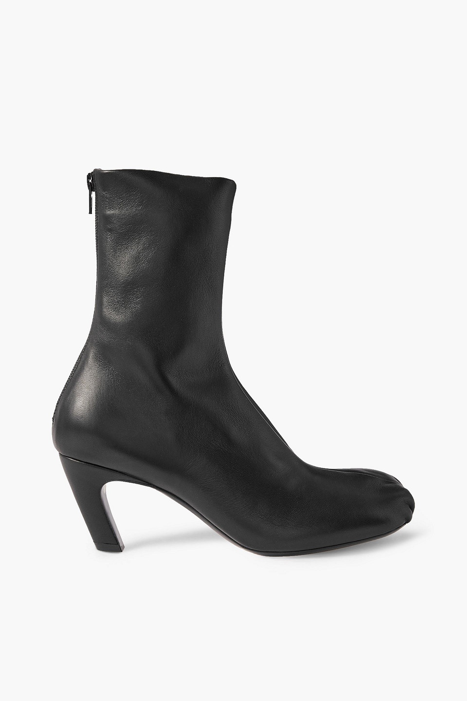 Khaite Normandy gathered leather ankle boots