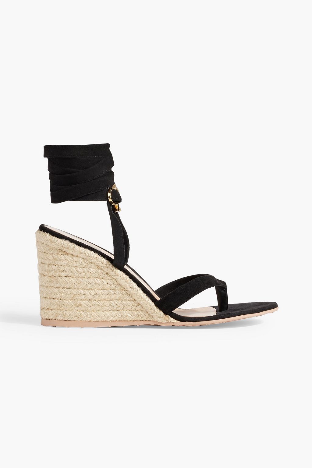 GIANVITO ROSSI Ribbon Beachclub 85 スエード エスパドリーユ