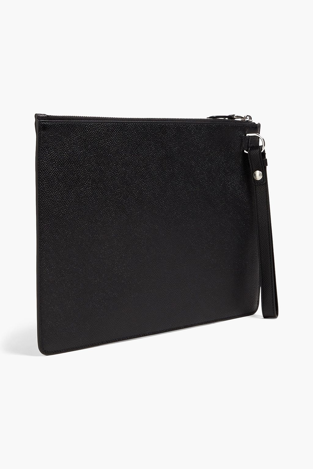 DUNHILL Pebbled-leather pouch