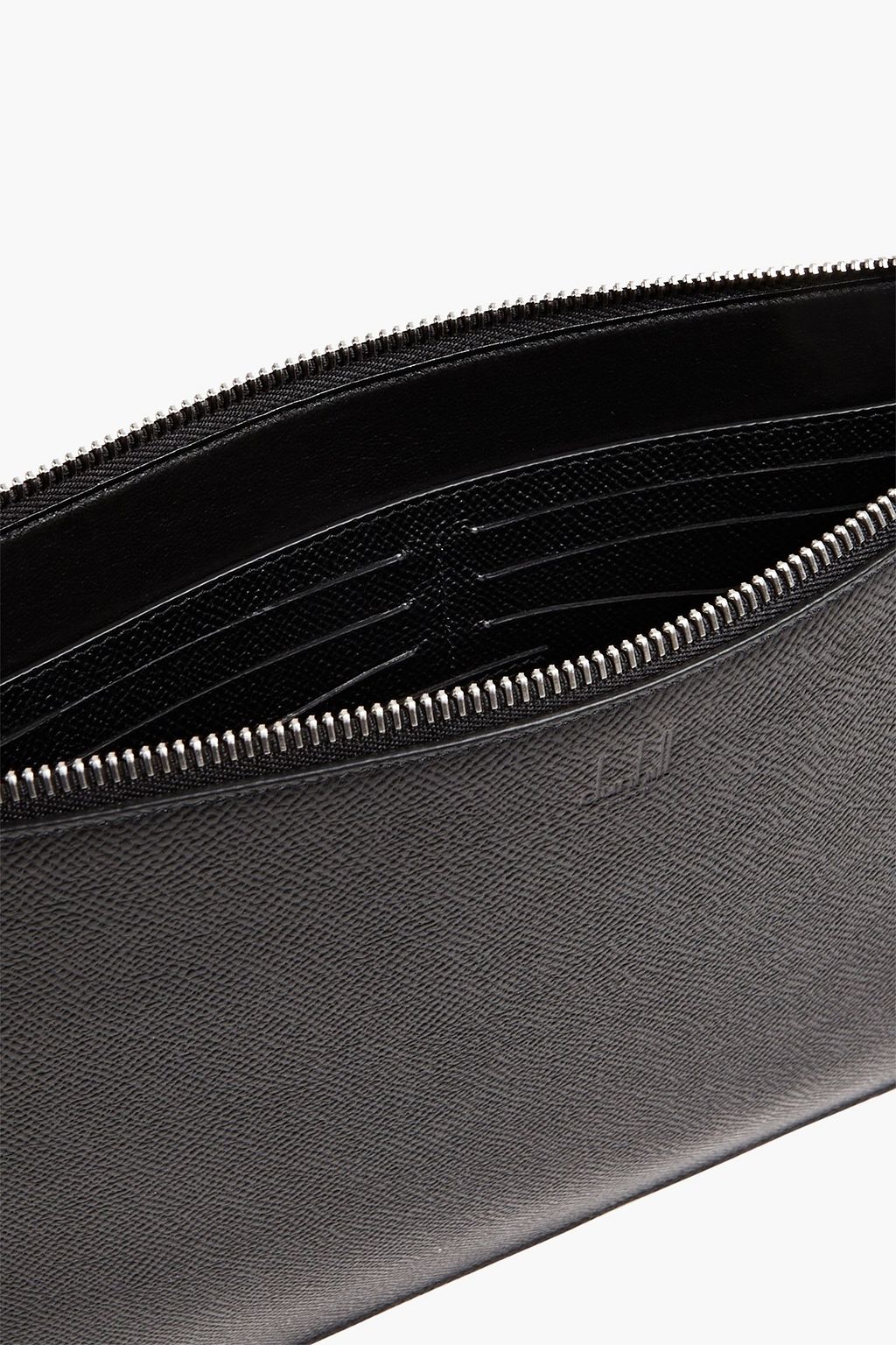 DUNHILL Pebbled-leather pouch