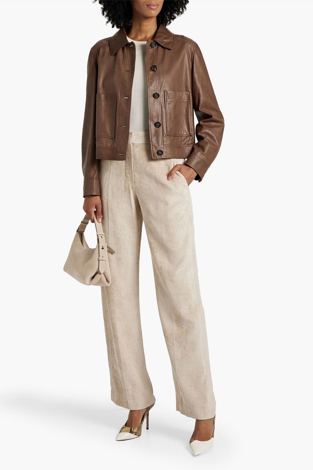 BRUNELLO CUCINELLI コーデュロイ ストレートレッグパンツ