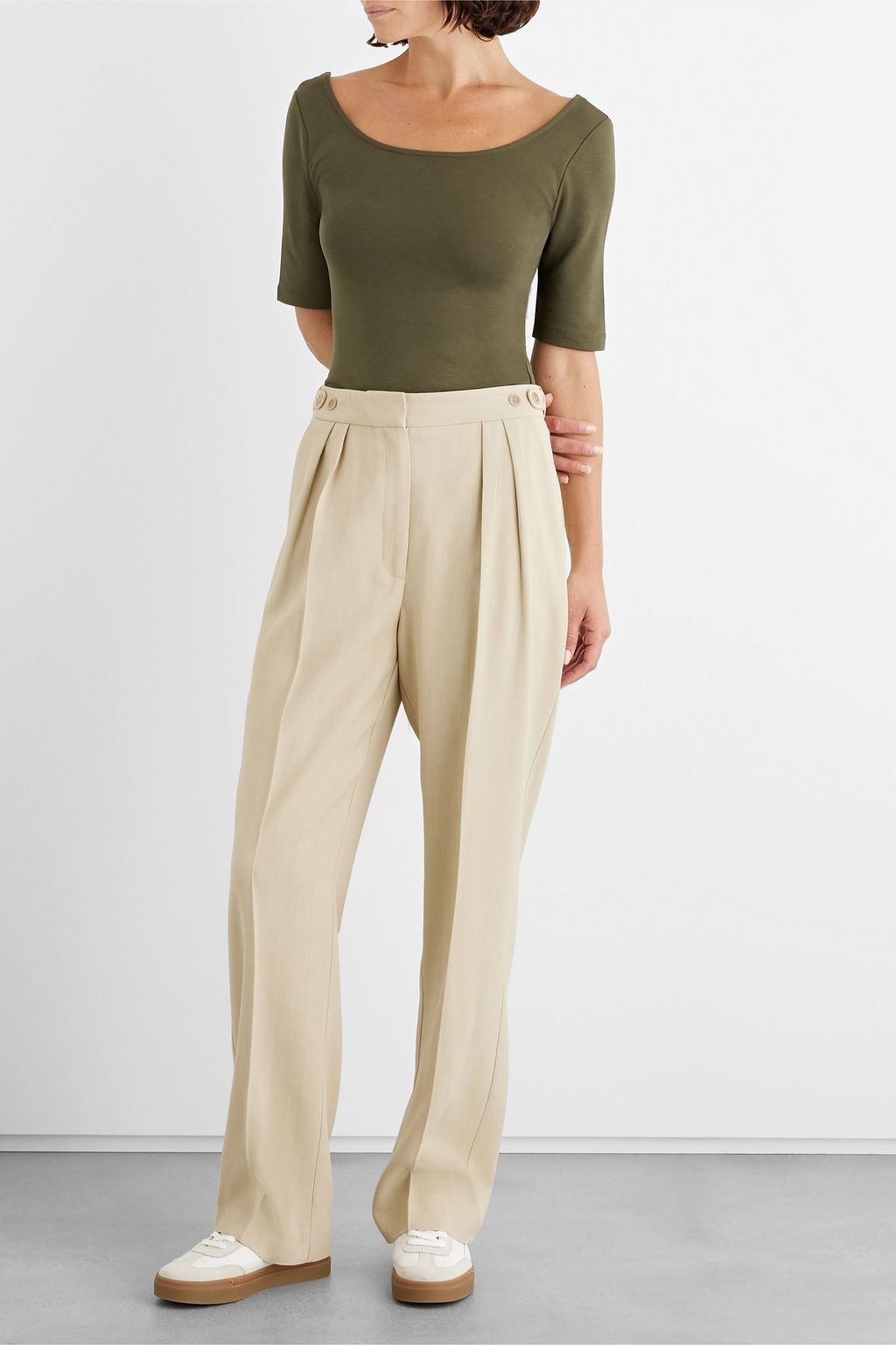 IRIS & INK Sidney stretch-ECOVERO™ jersey bodysuit