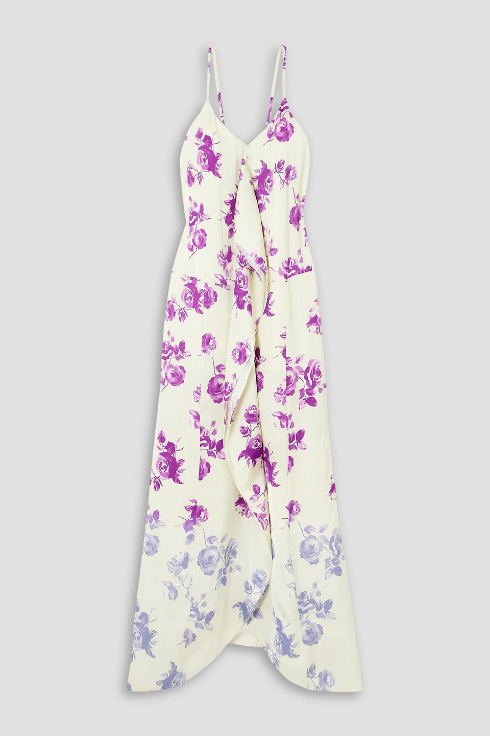 Jil Sander Floral-print Maxi Dress In Ivory