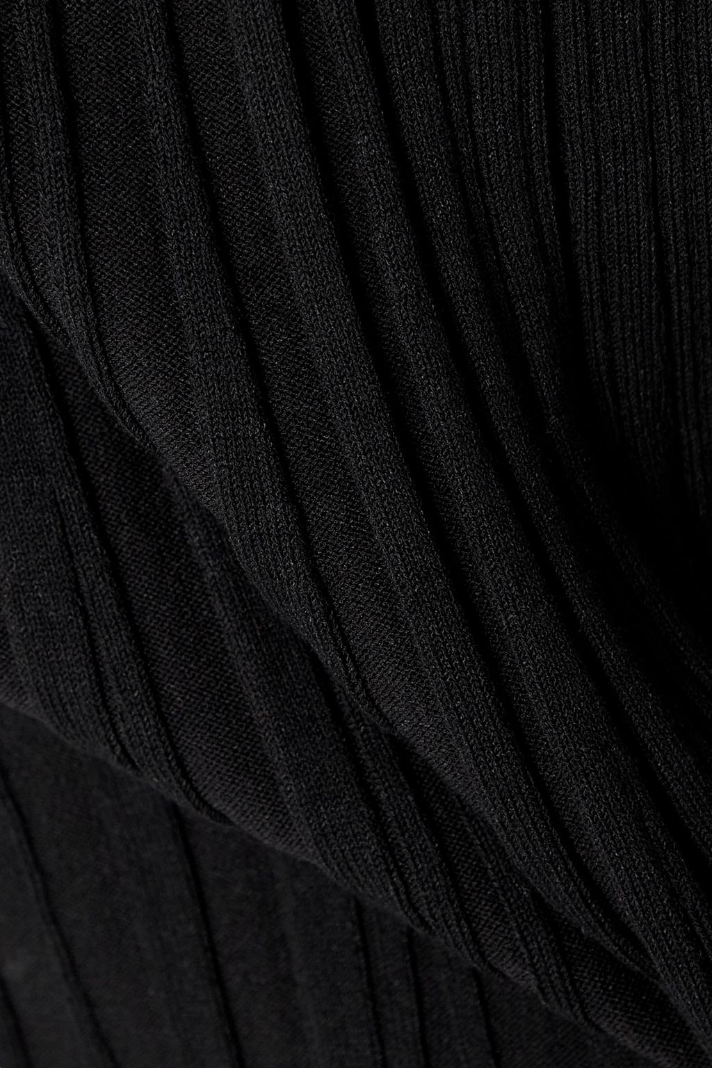 DION LEE リブ編みコットン混 ミディワンピース リバーシブル カットアウト