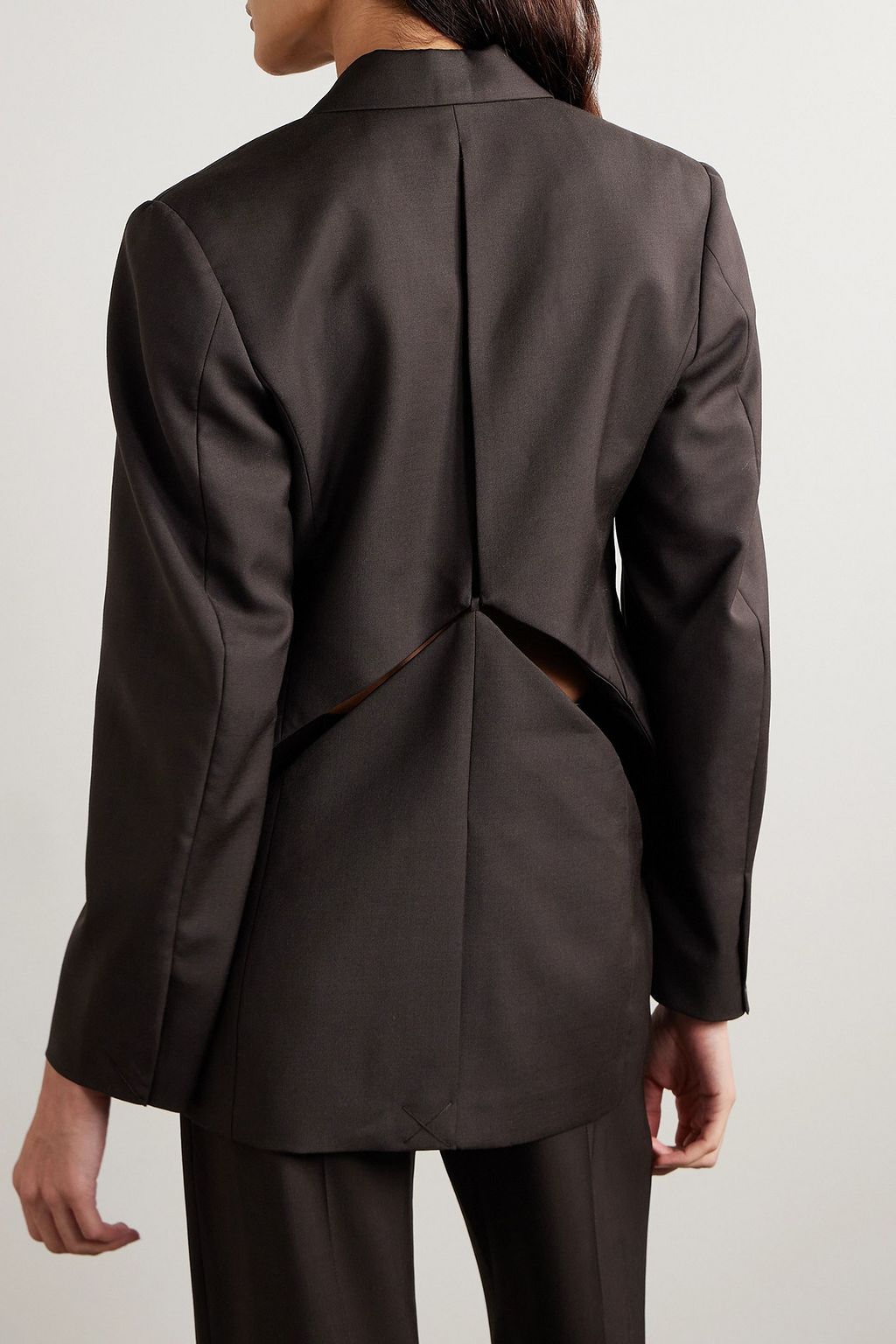 CHRISTOPHER ESBER Triquetra cutout wool-blend twill blazer