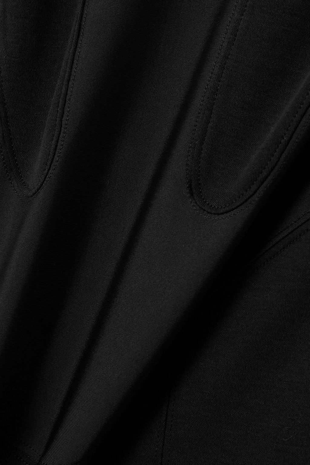 MUGLER 패널 오가닉 코튼 저지 맥시 드레스