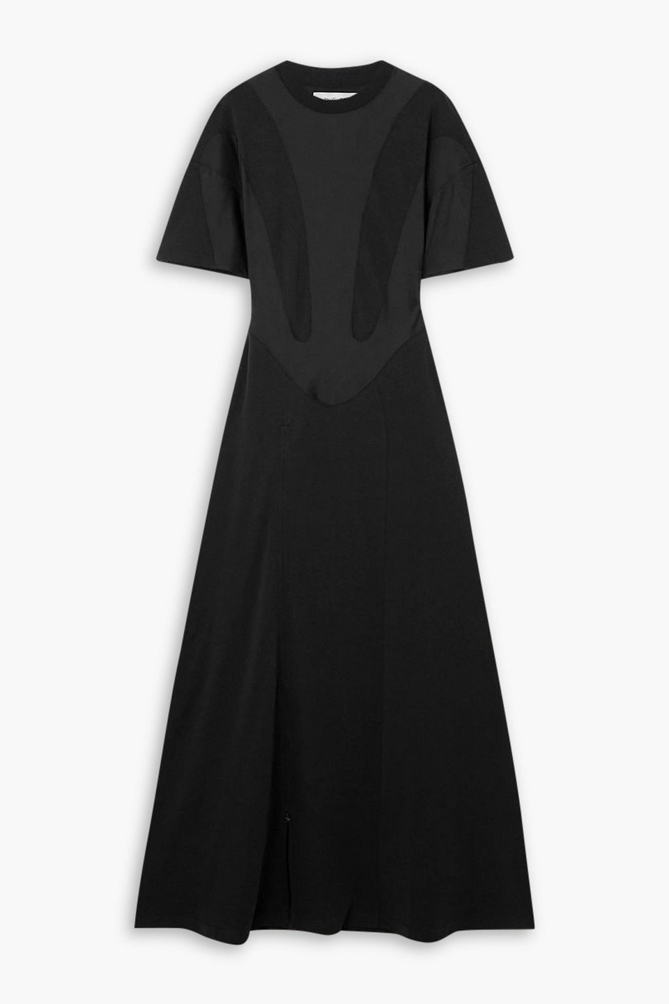 Mugler Paneled cotton-jersey maxi dress | Smart Closet