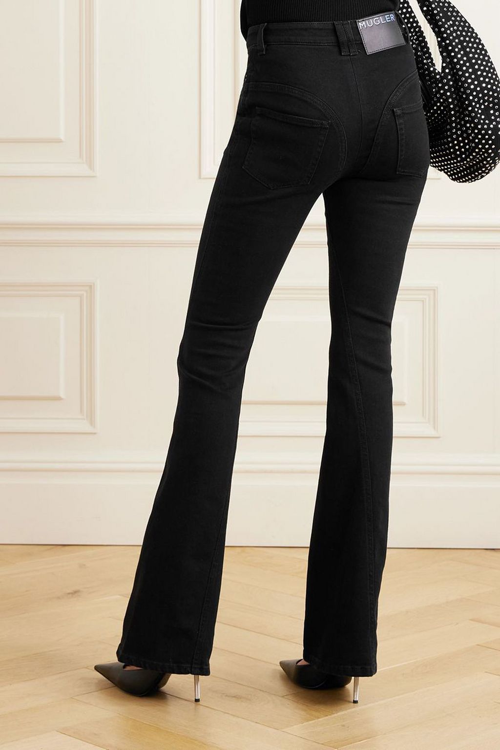 MUGLER Mid-rise flared jeans