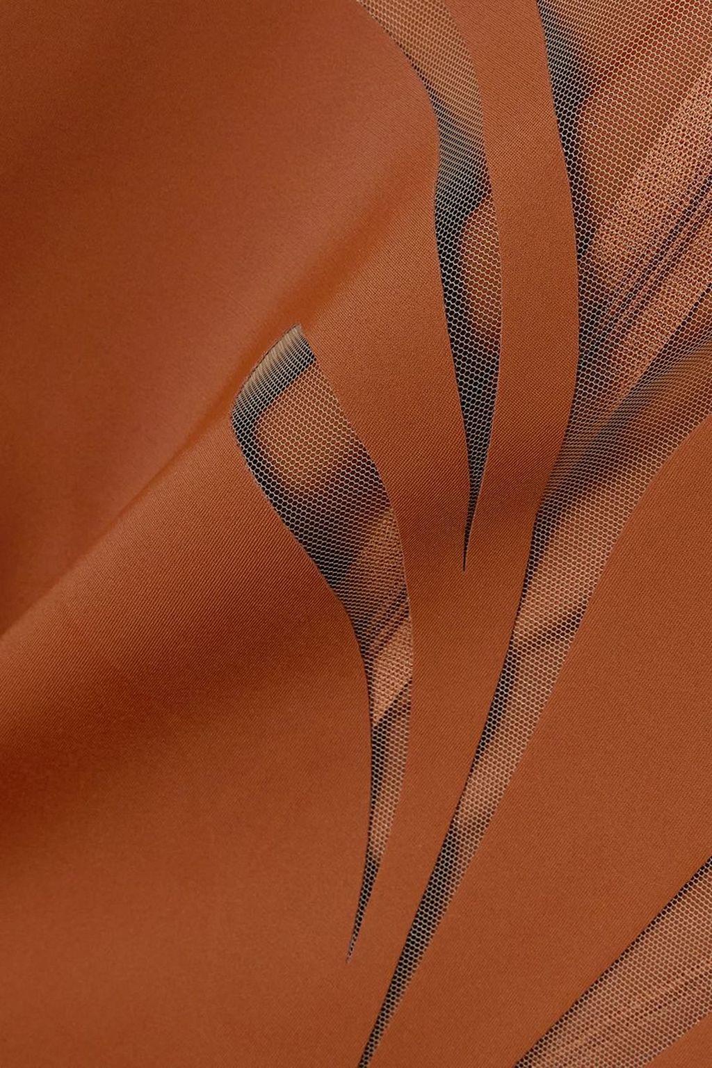 MUGLER بودي سوت من التول والجيرسي المطاط
