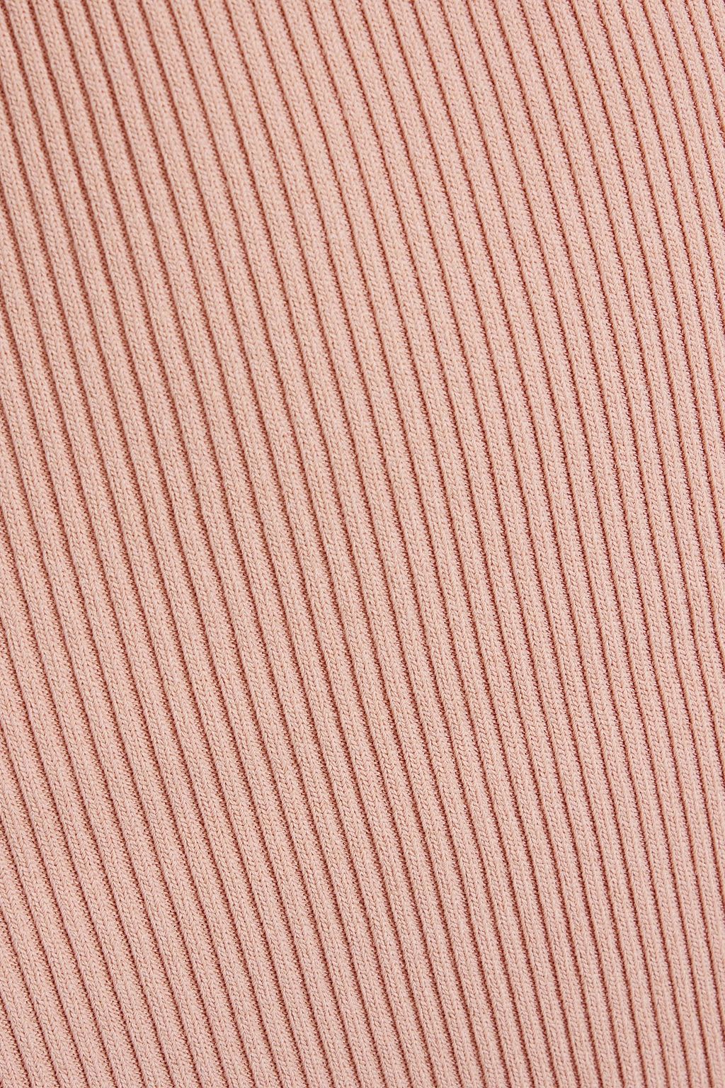 REDVALENTINO Ribbed-knit top and shorts set