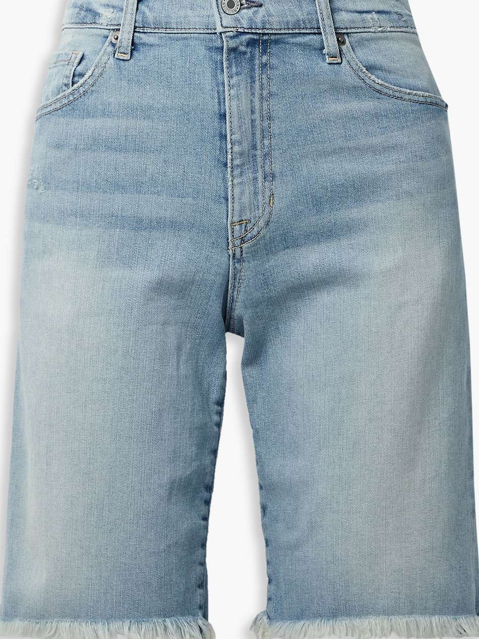 boyfriend frayed denim shorts