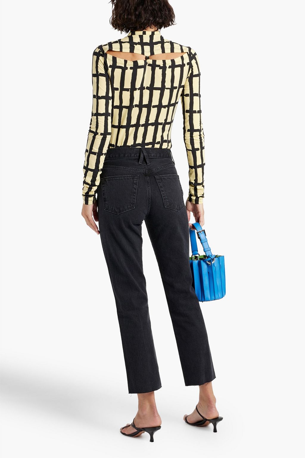 SLVRLAKE Hero frayed high-rise straight-leg jeans