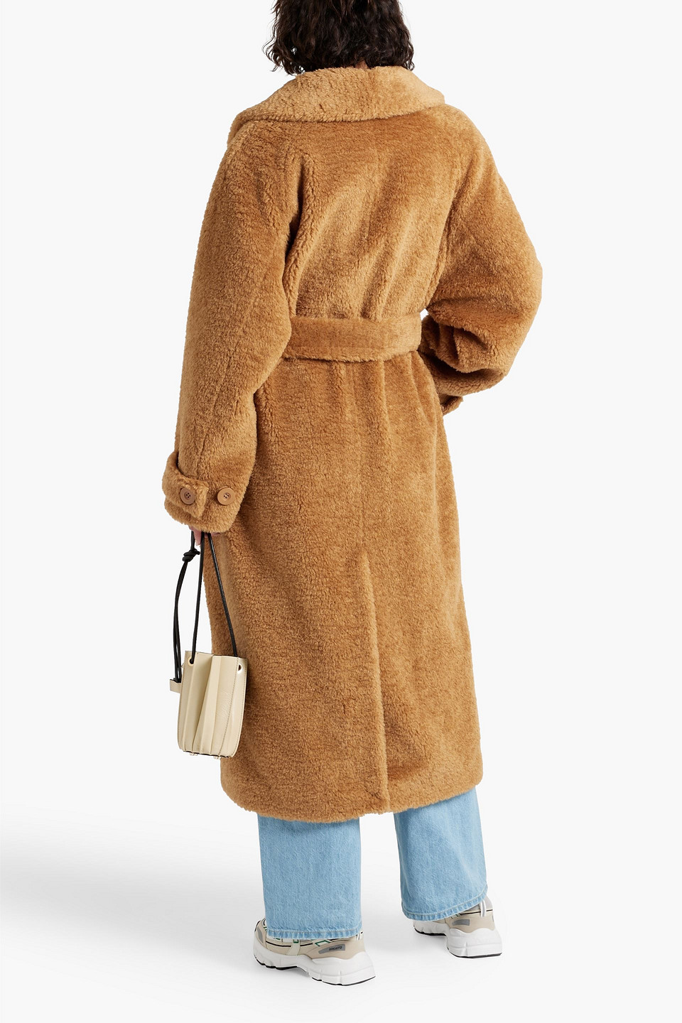 Stand Studio Tinley belted faux fur coat Smart Closet