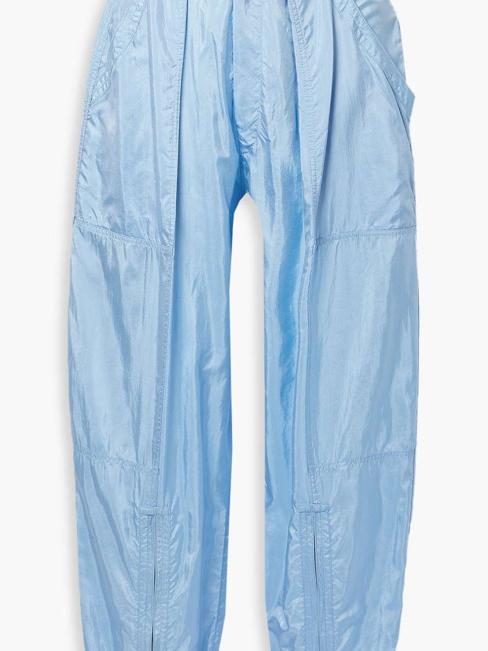 olga pleated shell tapered pants