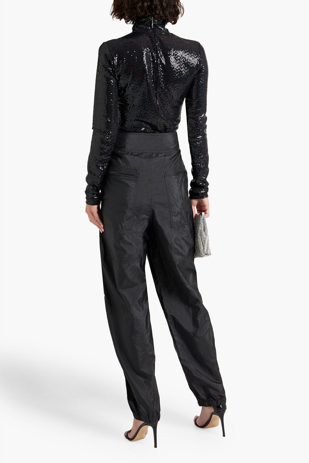 ISABEL MARANT シェル テーパードパンツ タック入り