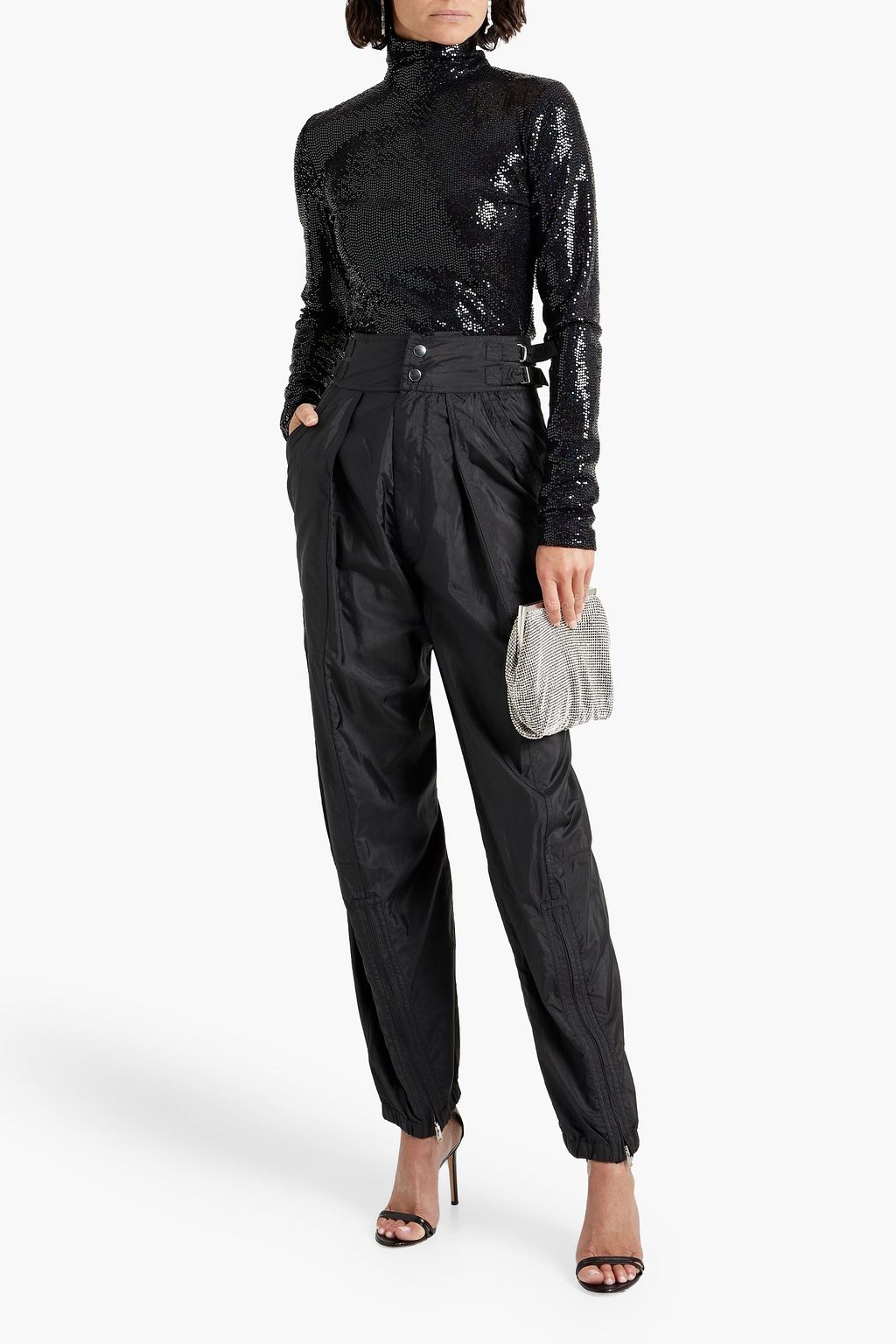 ISABEL MARANT シェル テーパードパンツ タック入り