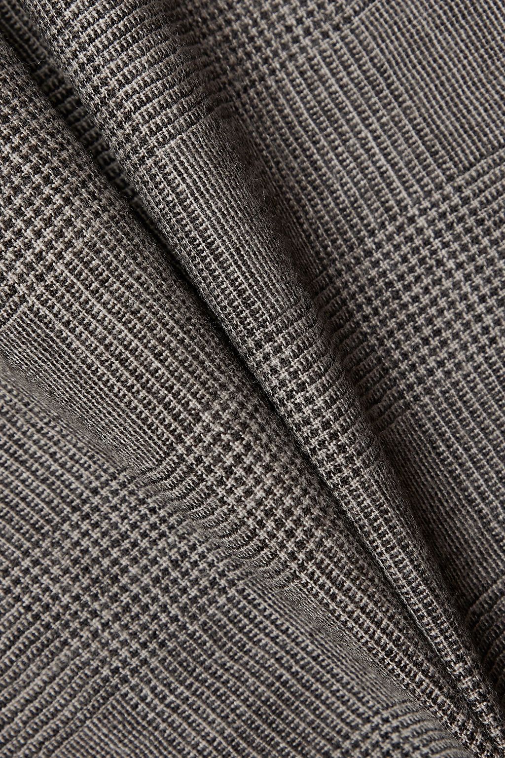 AKRIS Prince of Wales checked wool turtleneck top