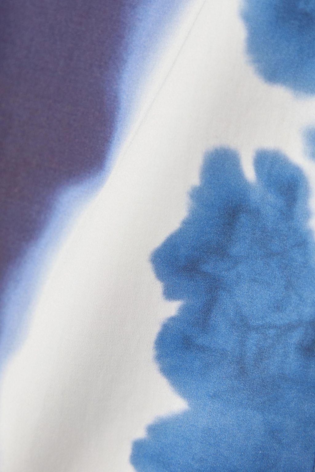 ALTUZARRA Clio Hose mit weitem Bein aus Popeline mit Batikmuster