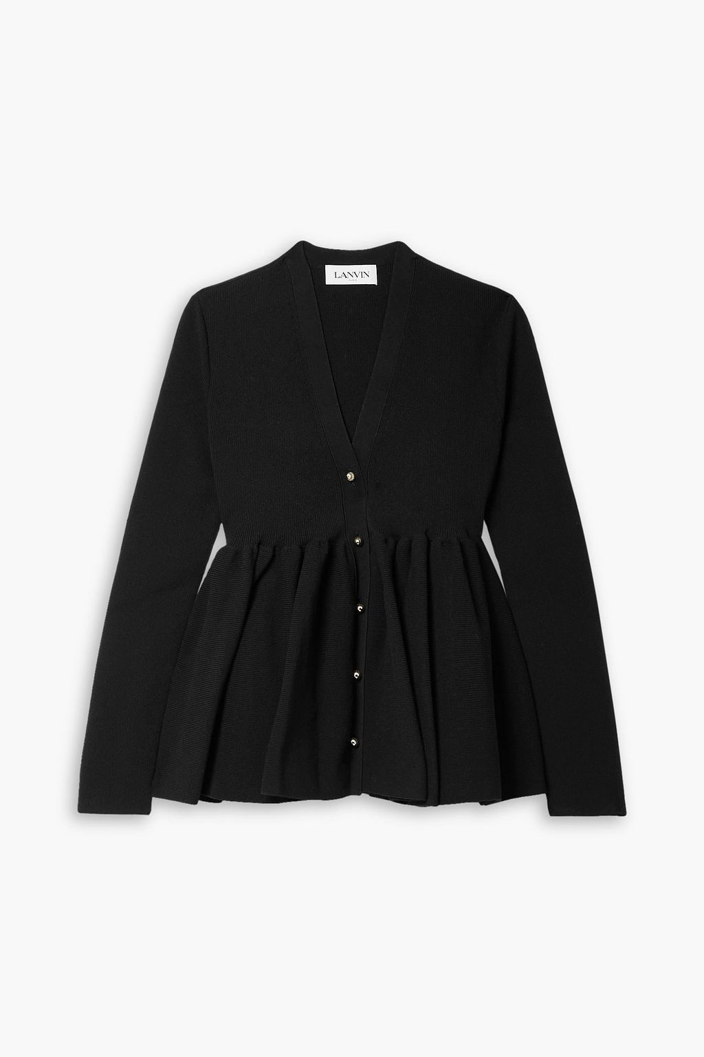 Black peplum cardigan store