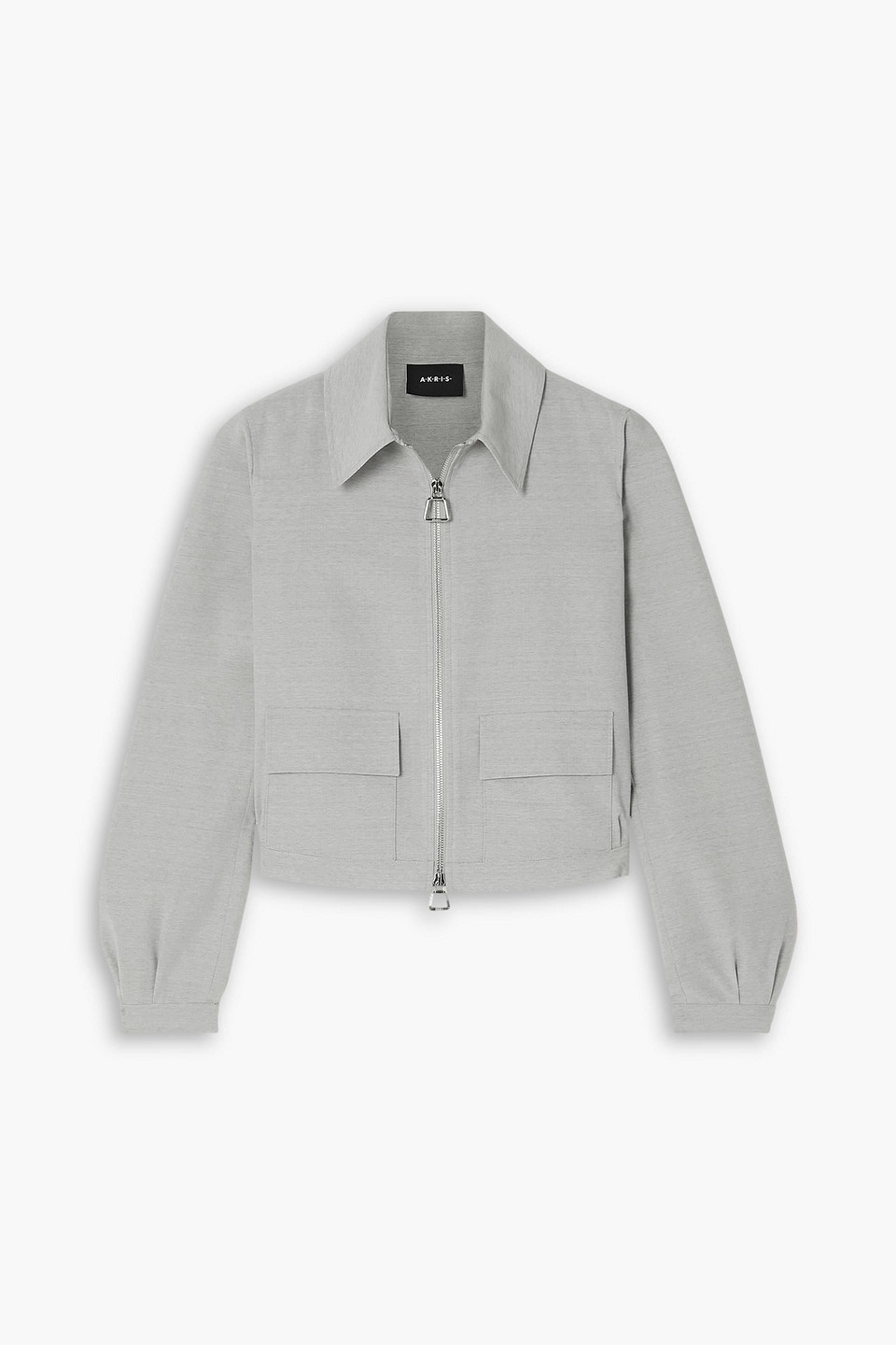 Cropped wool jacket
