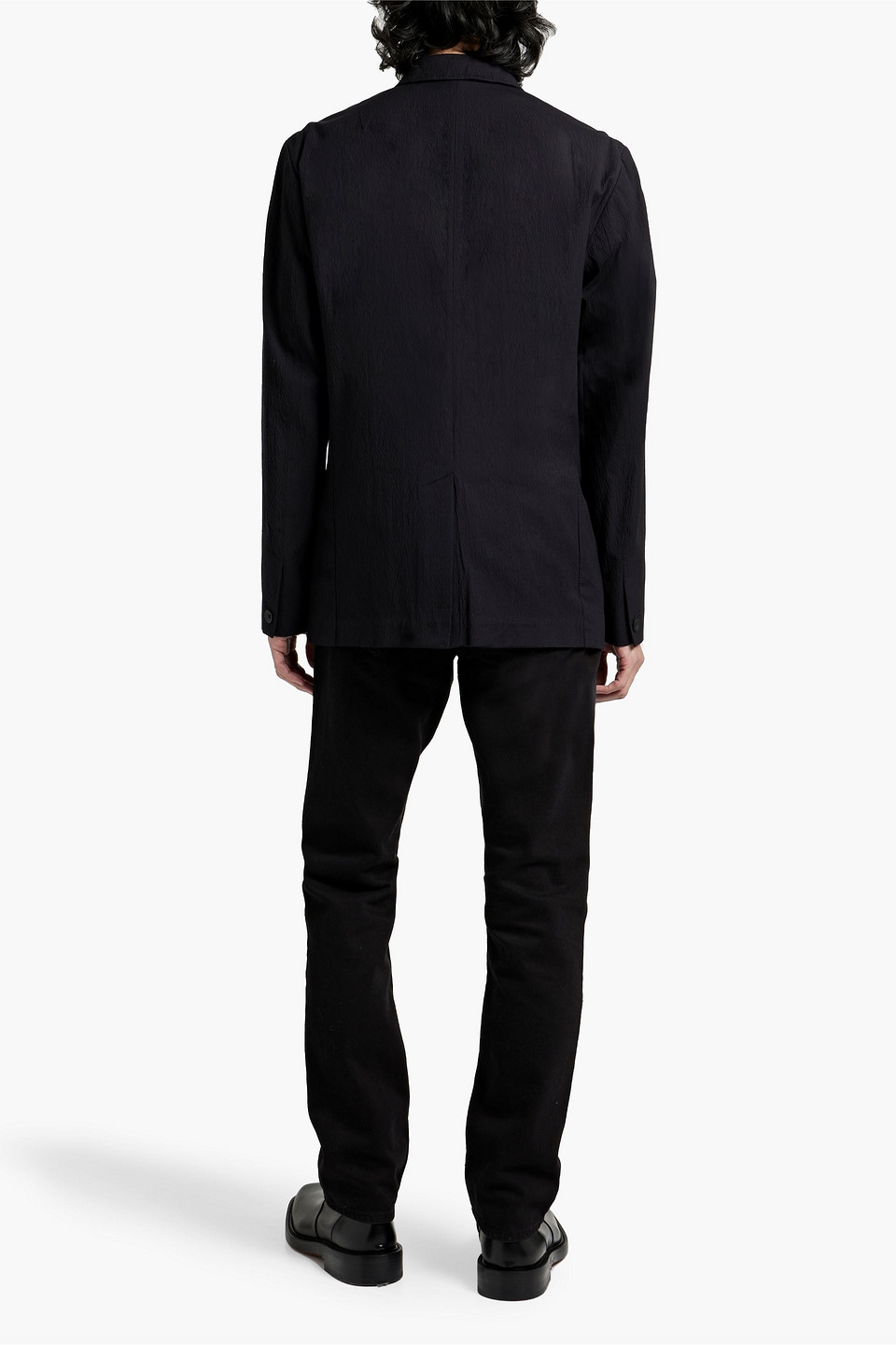  Rag & Bone - Linden Blazer Aus Seersucker Aus Einer Baumwollmischung - Schwarz - Us 38 