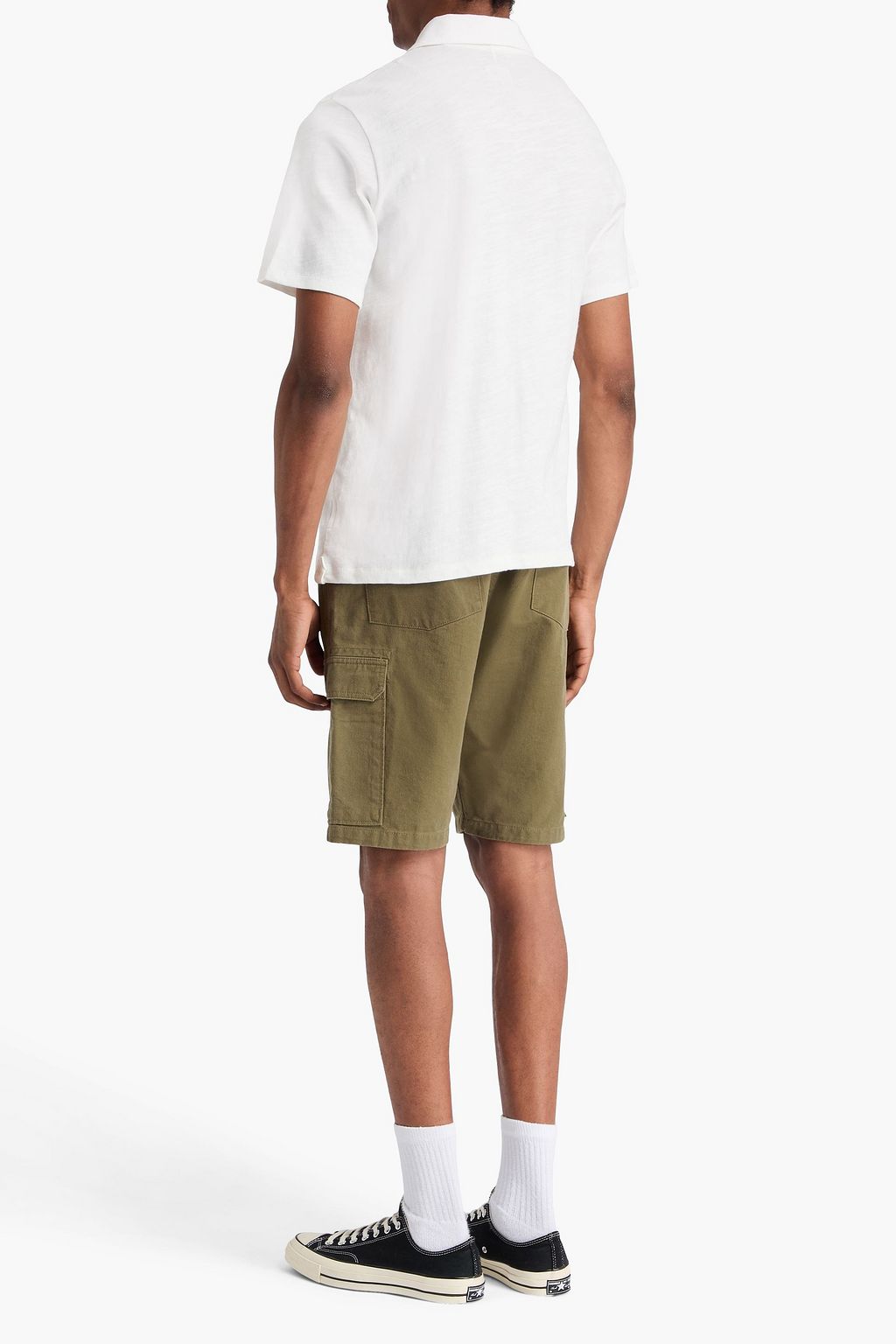 RAG & BONE Slub cotton-jersey polo shirt