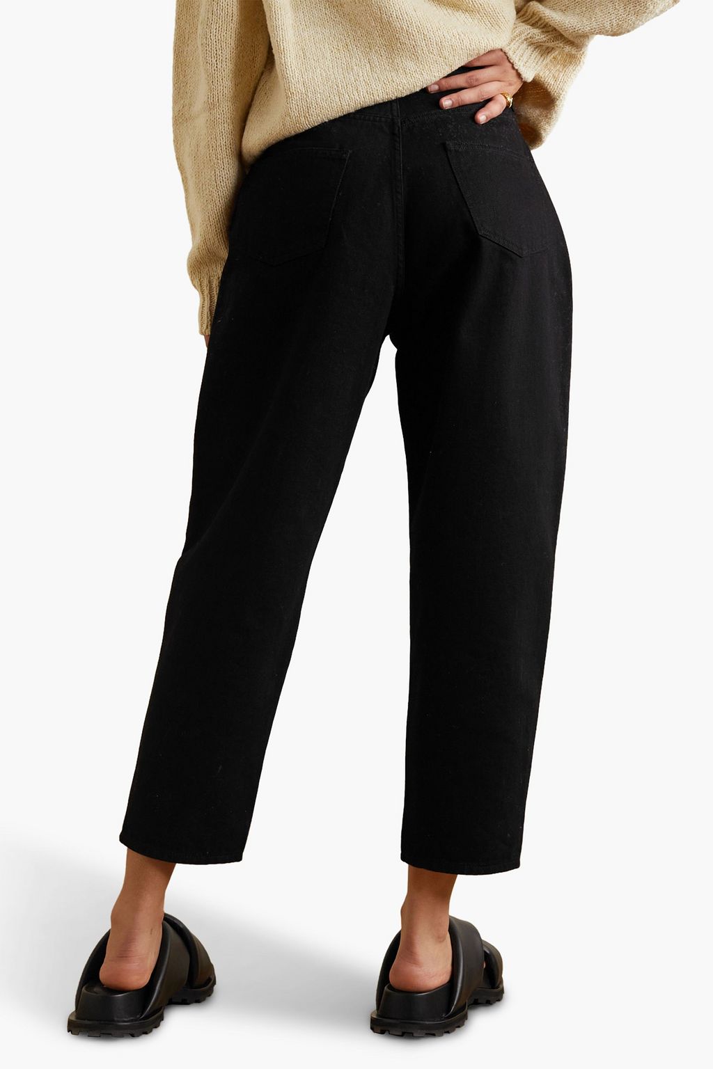 OFFICINE GÉNÉRALE Dana high-rise tapered jeans | THE OUTNET