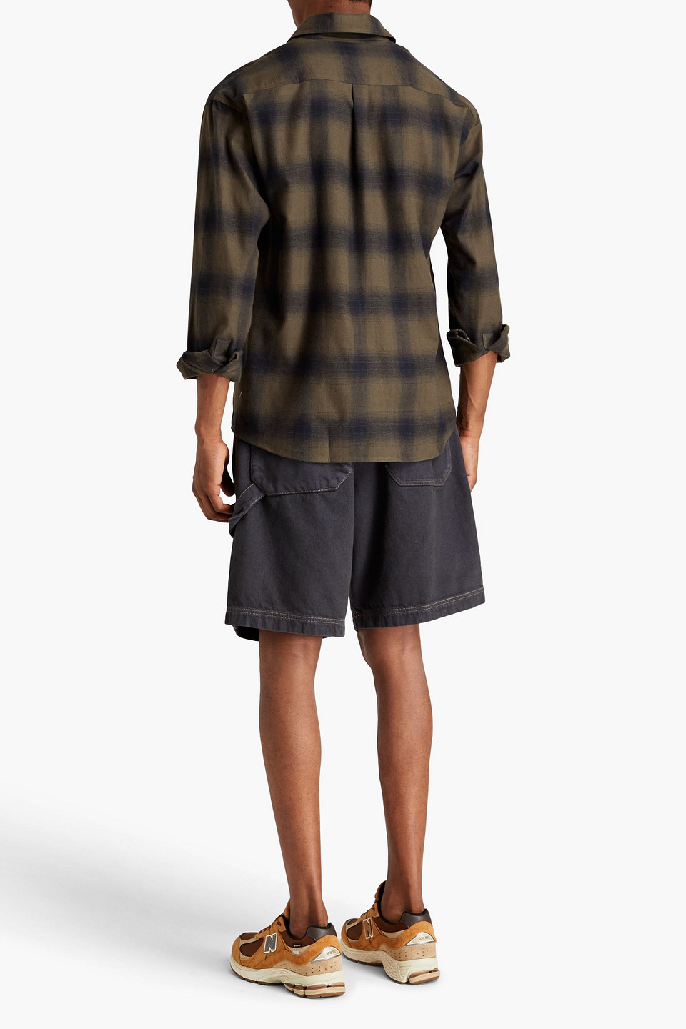 FRAME CHECKED COTTON-FLANNEL SHIRT