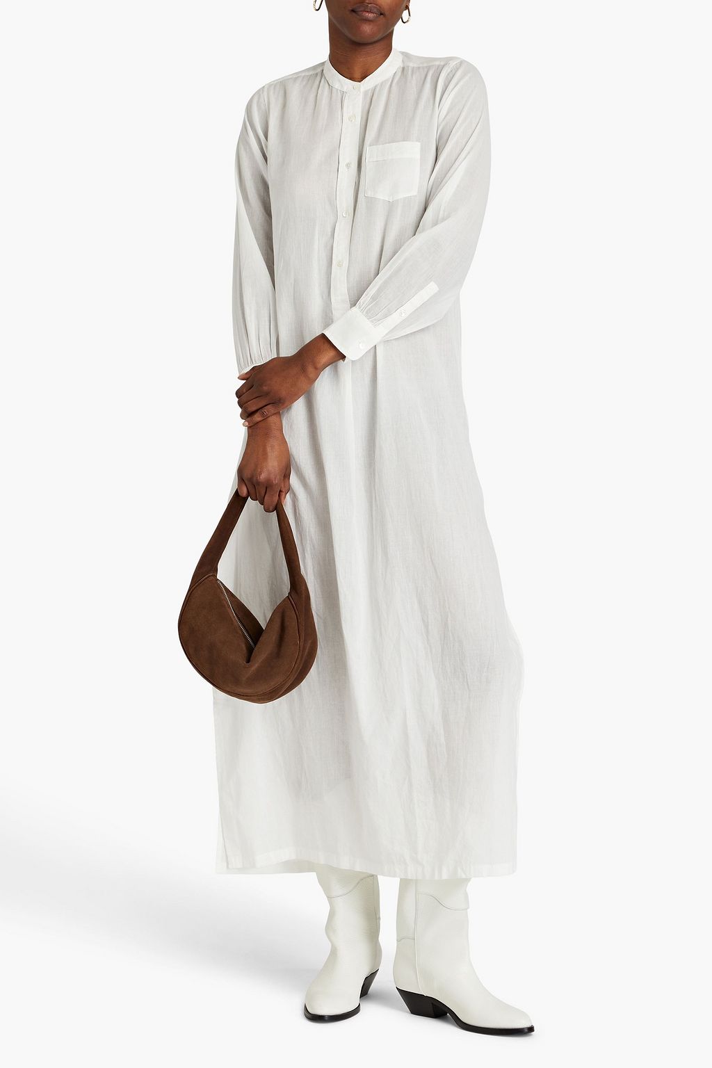 NILI LOTAN Sandra cotton-voile maxi dress