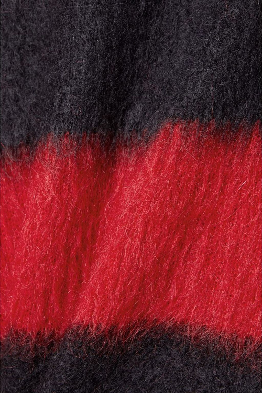 VALENTINO GARAVANI Oversized striped mohair-blend sweater