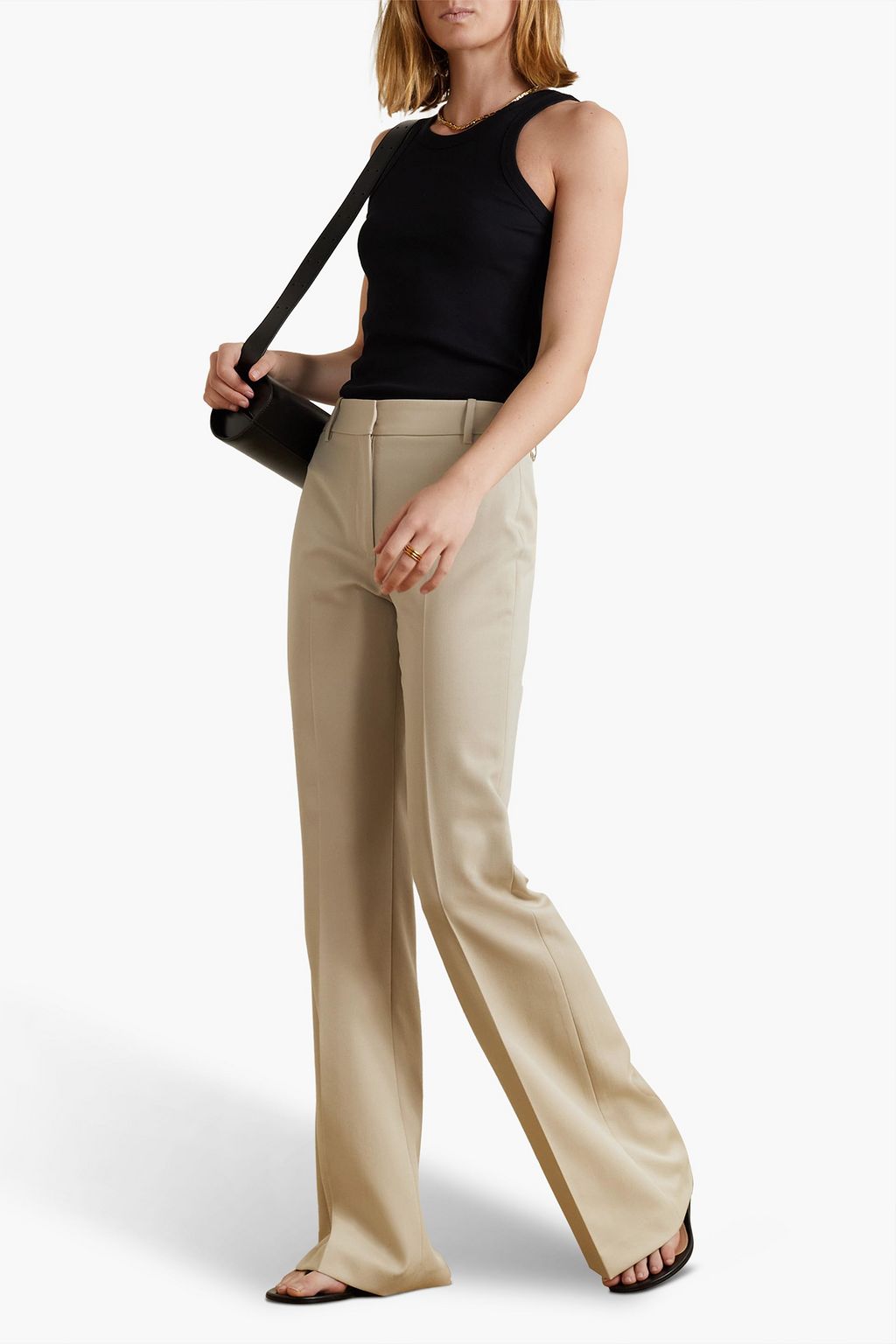 NILI LOTAN Arielle Schlaghose aus Woll-Twill