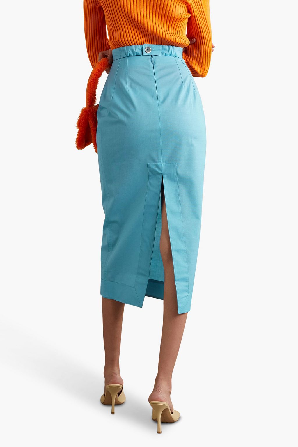 JACQUEMUS Valerie cutout wool midi skirt