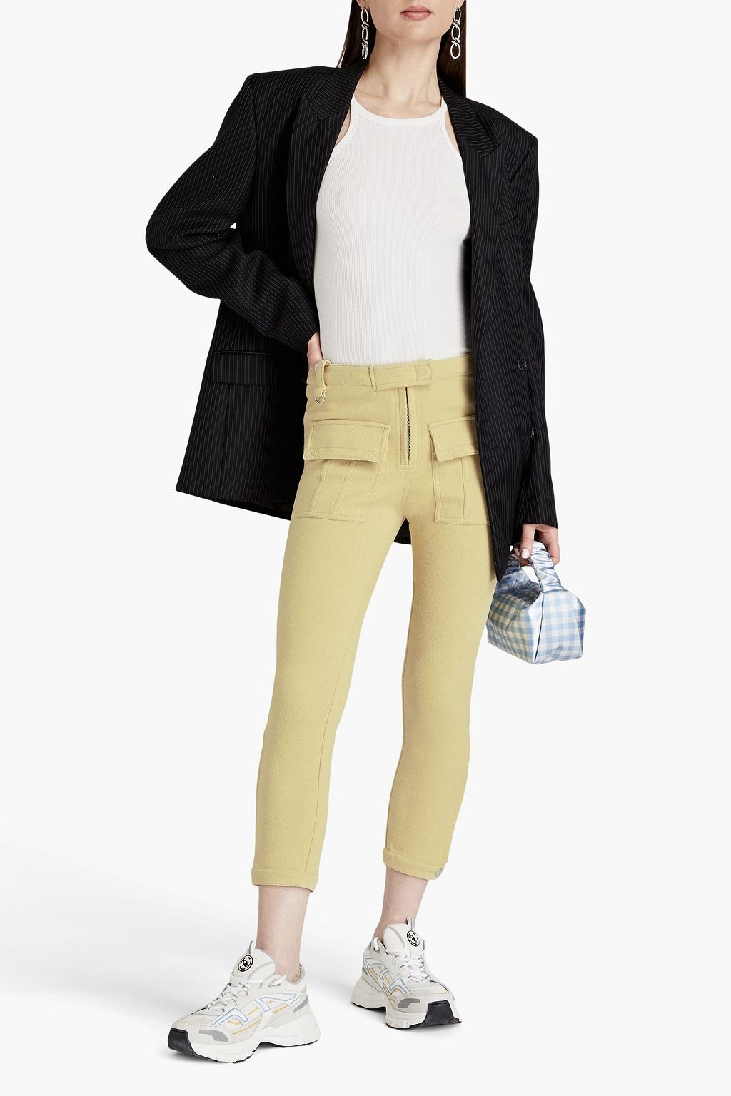 ACNE STUDIOS Cropped crepe skinny pants