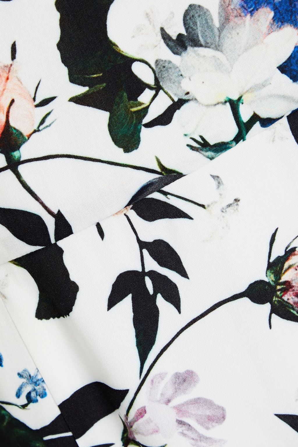 ERDEM Evita floral-print crepe de chine mini dress