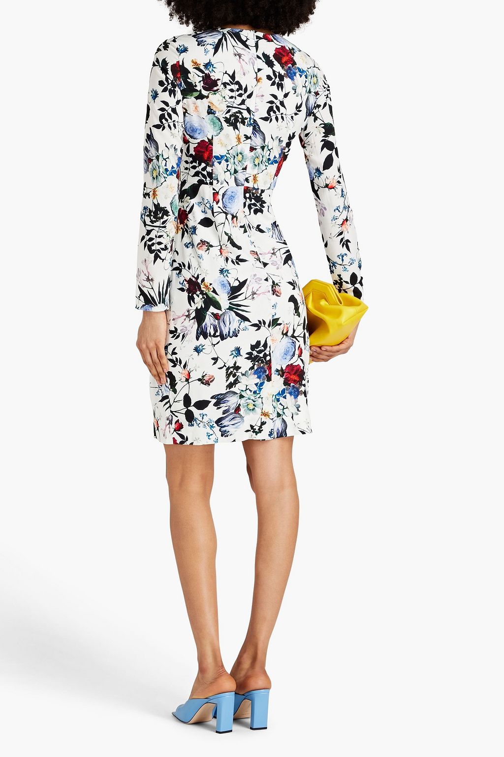 ERDEM Evita floral-print crepe de chine mini dress