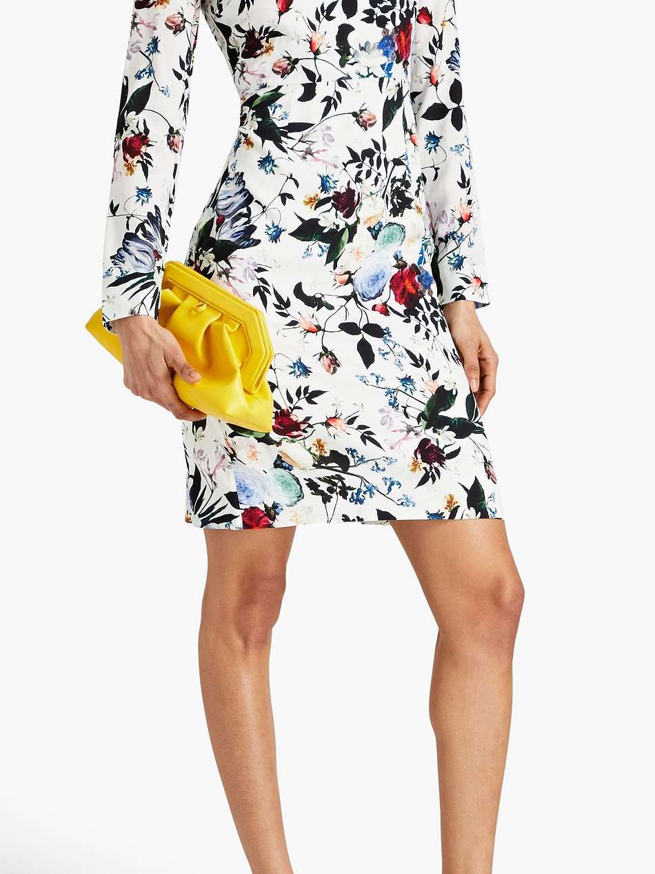 evita floral-print crepe de chine mini dress