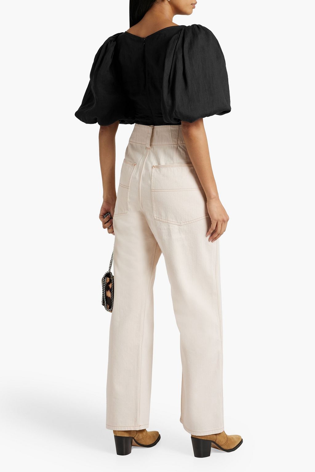 ISABEL MARANT Jaylee gathered ramie top