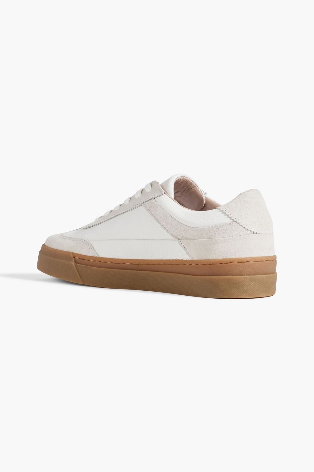 IRIS & INK Gina leather and suede sneakers
