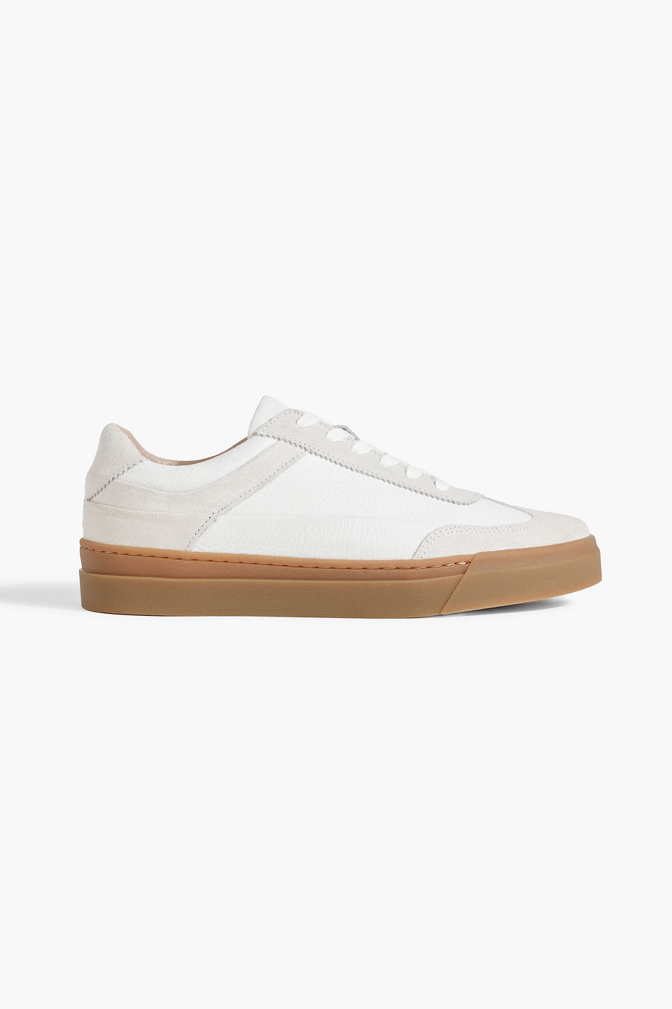 Iris & Ink Gina leather and suede sneakers